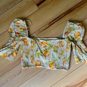 Urban outfitters cropped blouse